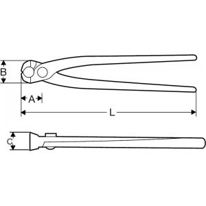 Кусачки для арматуры 9" с пластиковыми ручками, SUPER-EGO, 507090000